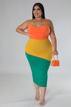 The Mix Up Colorblock Maxi Dress - Plus