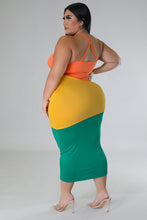 The Mix Up Colorblock Maxi Dress - Plus