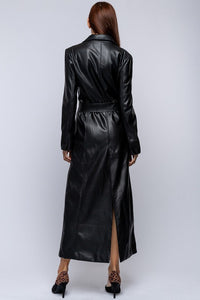 The Matrix Faux Leather Trench Coat