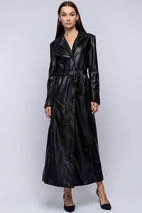 The Matrix Faux Leather Trench Coat