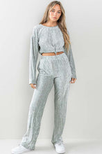 Vertical Moves Velvet Stripe Jogger Set