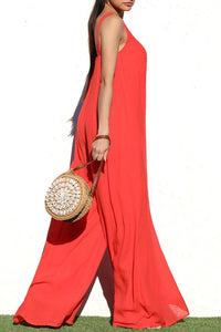 Play It Cool Loose Fit Wide Leg Jumpsuit