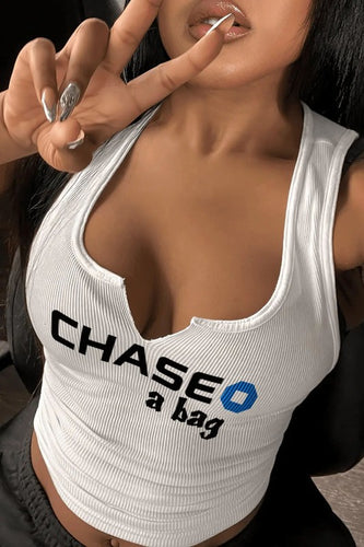 Chase A Bag Crop Tank Top