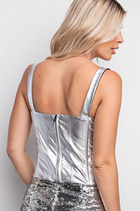 Showstopper Lurex Corset Top