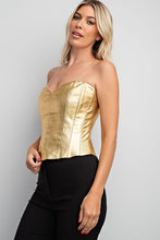 Ray of Shine Bustier Metallic Top