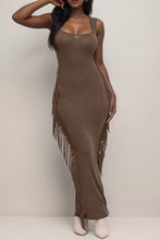 Hot Mimi Sleeveless Fringe Maxi Dress