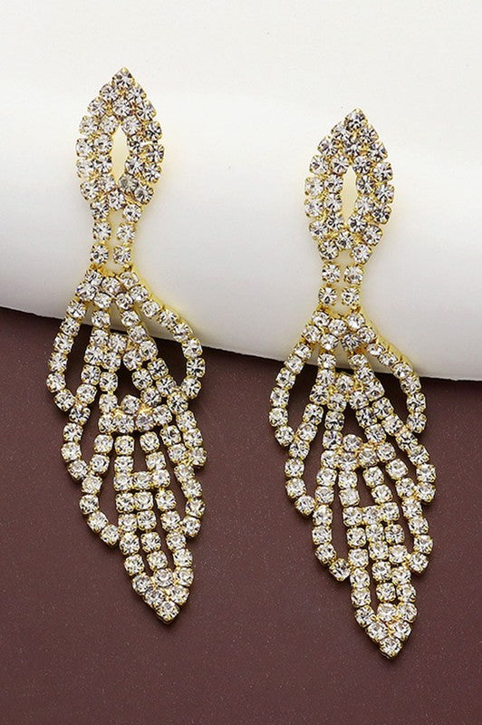 Rhinestone Paved Earrings