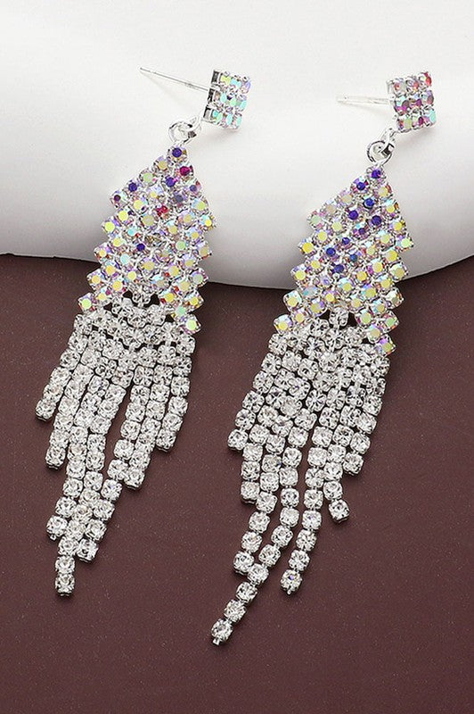 Rhinestone Chandelier Earrings