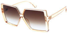 Large Geometric Square Lens Sunglasses