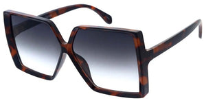 Large Geometric Square Lens Sunglasses