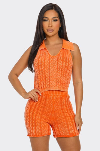 Down To Lounge Mineral Wash Short Set