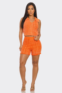 Down To Lounge Mineral Wash Short Set