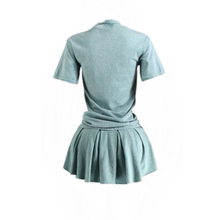 Mineral Wash Oversized T-shirt and Skirt Set