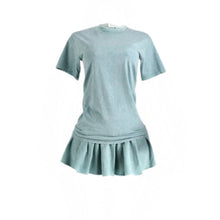 Mineral Wash Oversized T-shirt and Skirt Set