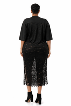 All About Fun Lace Jersey Dress - Plus
