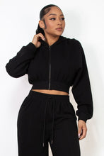 Women's Zip Up Hoodie and Wide Leg Jogger Set