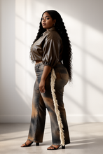 Boss Lady Puff Sleeve Cropped Leather Jacket - Plus