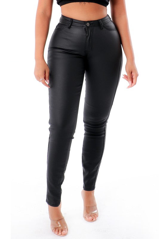 Women's Faux Leather Skinny Pants – Blacque Onyx Apparel