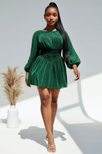 Sparkle Up Metallic Mini Skater Dress