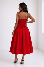Summer Sunset A-Line Midi Dress