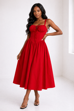 Summer Sunset A-Line Midi Dress