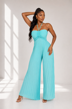 Heatwave Halter Pleated Jumpsuit