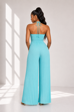 Heatwave Halter Pleated Jumpsuit