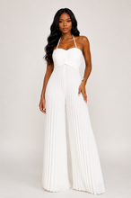 Heatwave Halter Pleated Jumpsuit