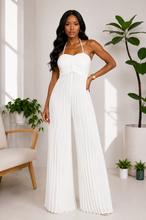 Heatwave Halter Pleated Jumpsuit