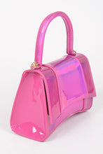 Mirror Metallic Top Handle Bag