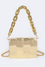 Metallic Braided Chain Shoulder Bag