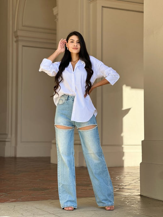 Women's Long Sleeve Button Up Shirt