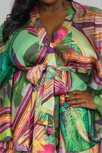 To The Tropics Kimono Short Set - Plus