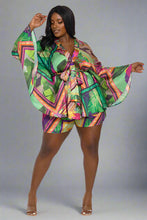 To The Tropics Kimono Short Set - Plus