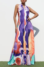 She's On Point Maxi Halter Dress