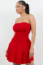 Lover Girl Fit And Flare Strapless Mini Dress