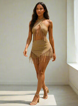 Wild Fringe Two-Piece Skirt Set