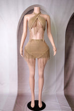 Wild Fringe Two-Piece Skirt Set