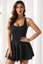 Sleeveless Cross Back Tennis Dress W/Shorts