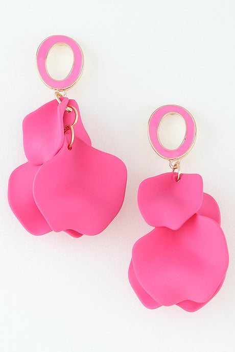 Abstract Petal Drop Earrings