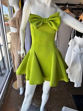 Strapless Barbie Bow Flare Mini Dress