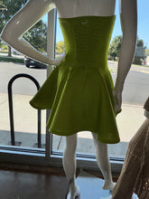 Strapless Barbie Bow Flare Mini Dress