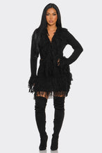 I'm Different Fringe Sweater Skirt Set