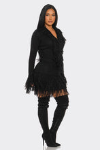 I'm Different Fringe Sweater Skirt Set