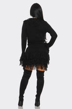 I'm Different Fringe Sweater Skirt Set