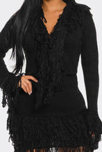 I'm Different Fringe Sweater Skirt Set