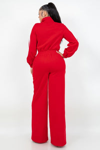 Off Track Wide Leg Jumpsuit