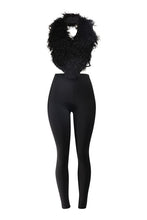Glam Night Faux Fur Top and Leggings Set