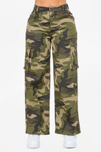 High Waist Cargo Wide Leg Pants
