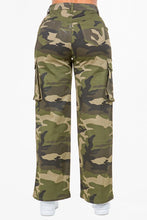High Waist Cargo Wide Leg Pants